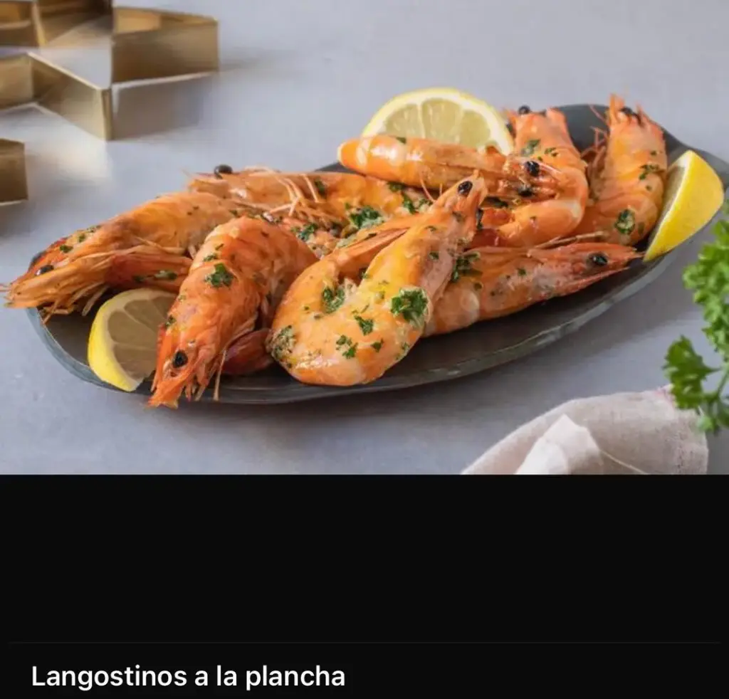 Langostinos A la Plancha