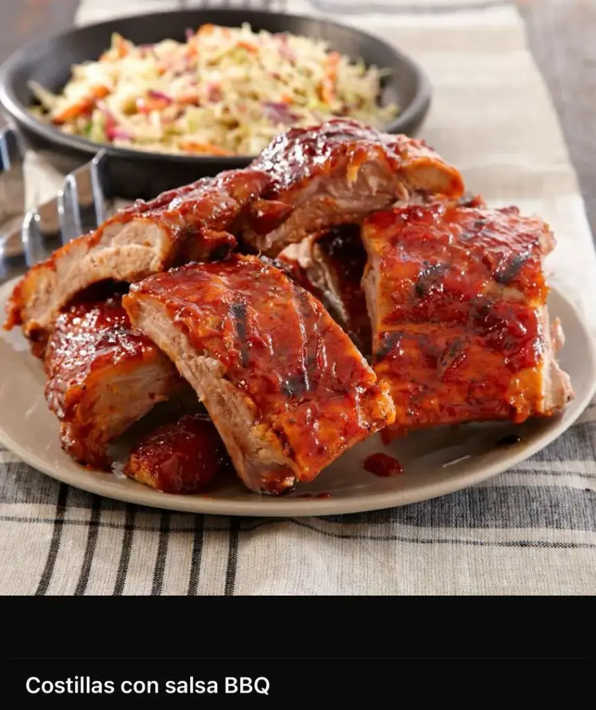 Costillas Con Salsa BBQ